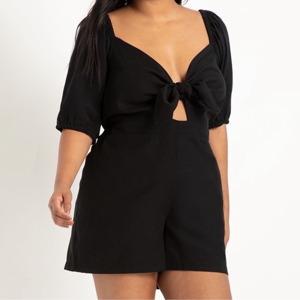 NWT Tie Bodice Romper